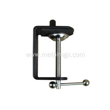 Black Powder Coating Metal Adjustable Desk C Clamp